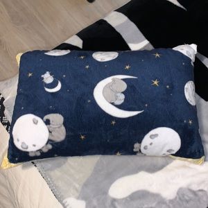 Minky Moon Star mommy elephant holding baby throw pillow